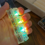 Chaveiro Minimalista Transparente | Brinquedo De Botão De Teclado Mecânico