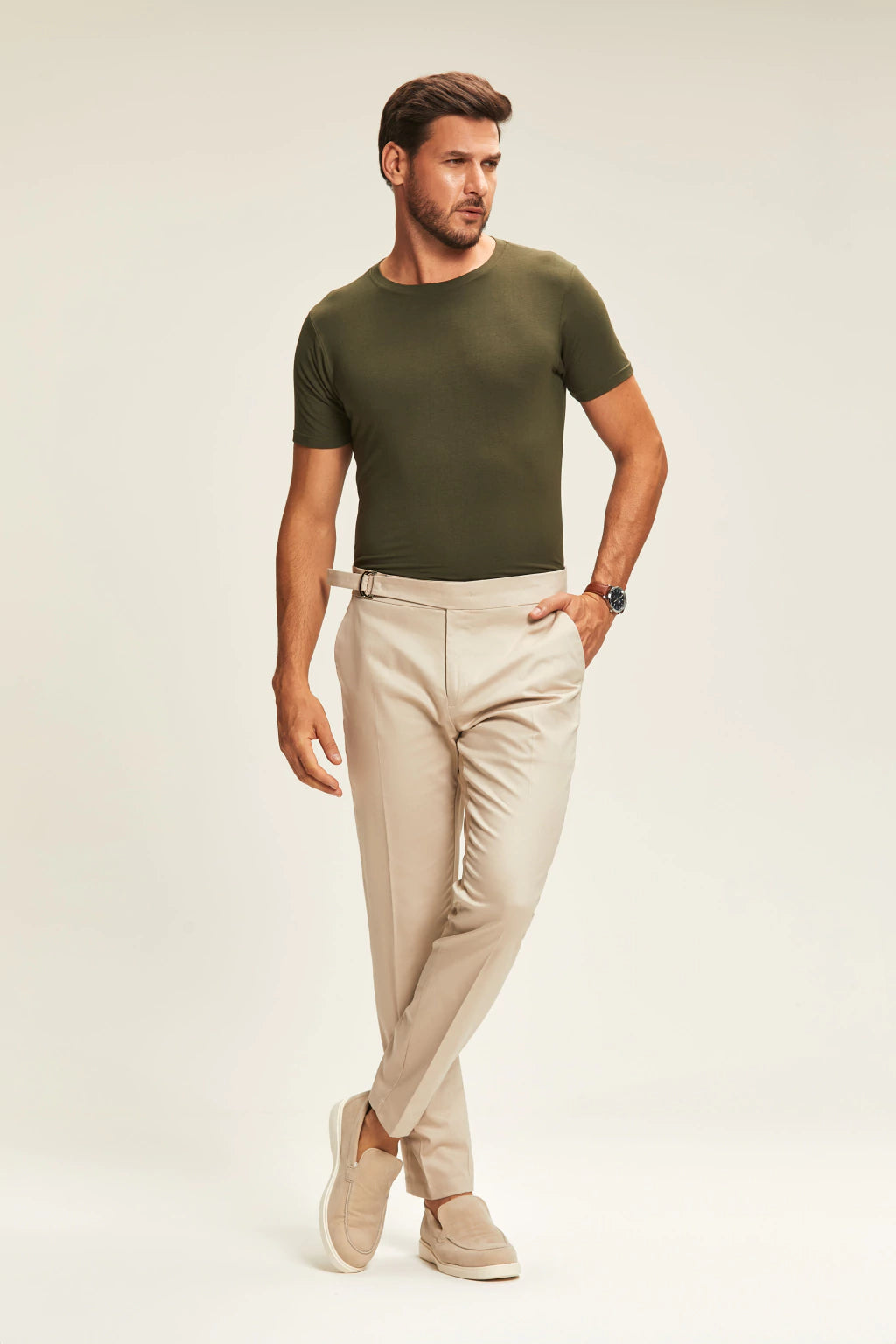 CALÇA ALFAIATARIA GURKHA VENEZA AREIA