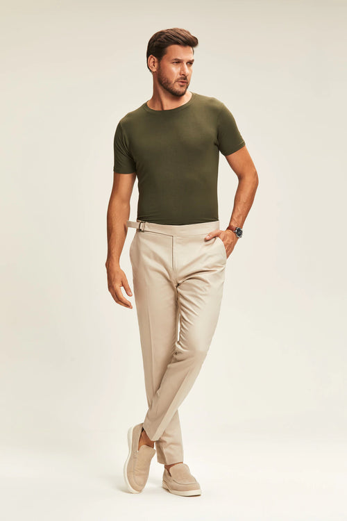 CALÇA ALFAIATARIA GURKHA VENEZA AREIA